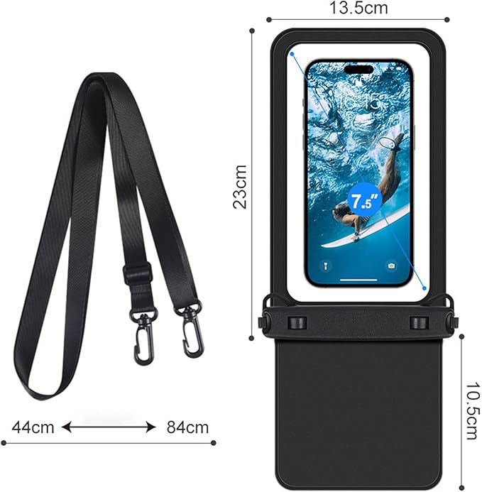 Bebotd Aquatic Armor: Touch, Swim, & Record! Waterproof Phone Case with Secure Lanyard