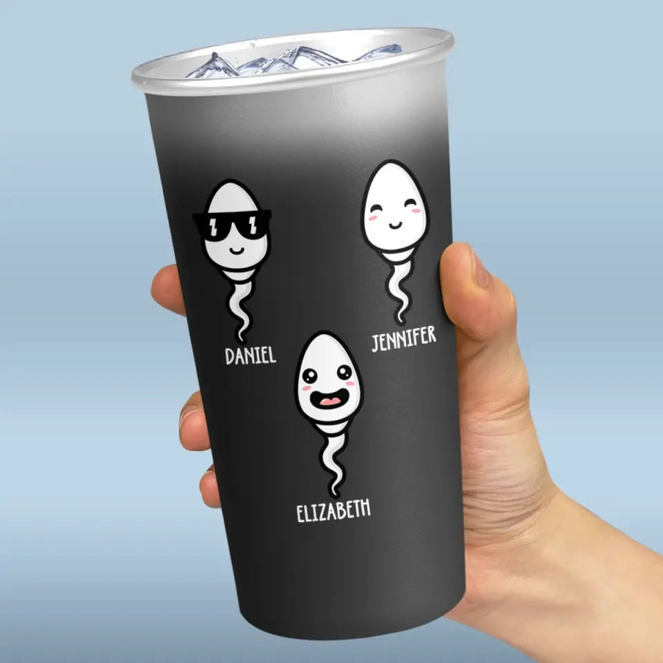 Bebotd Children See Magic Because They Look For It - Family Personalized Custom Aluminum Changing Color Cup - Father's Day, Gift For Dad