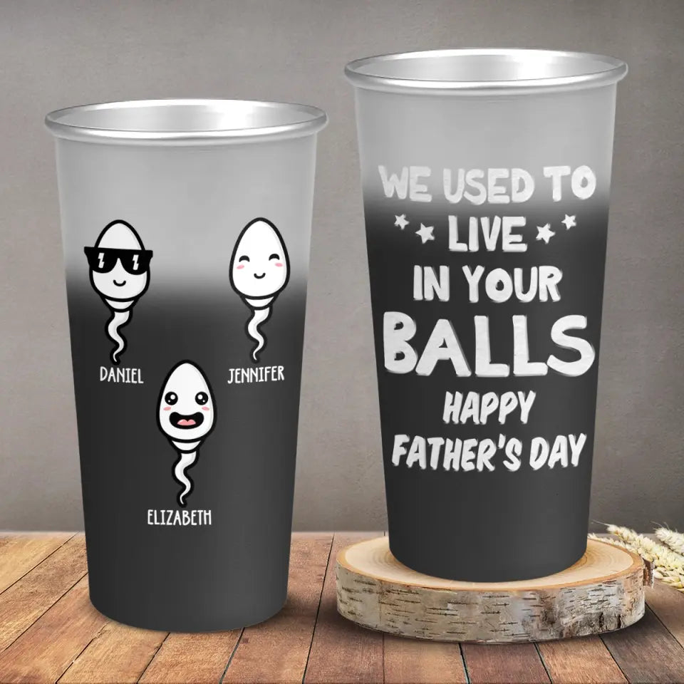 Bebotd Children See Magic Because They Look For It - Family Personalized Custom Aluminum Changing Color Cup - Father's Day, Gift For Dad
