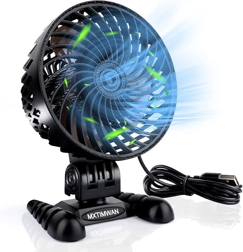 5pcs Powerful Mini USB Fan for Desk | Silent Personal Cooling | Home, Office, Car, Camping